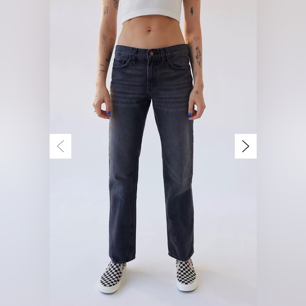 BDG low-rise cowgirl jeans -washed black size 24